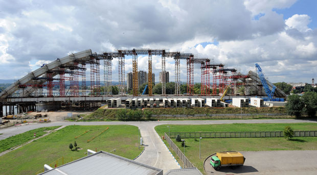 Жежељев мост: Речни стуб готов до априла